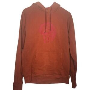 Mountain HardWear Hoodie Men's Medium Rust Red/Orange Pullover Logo Sweatshirt